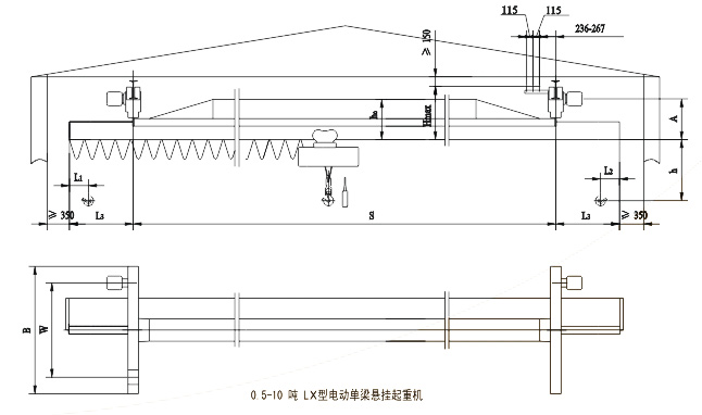 LDA型電動單梁起重機