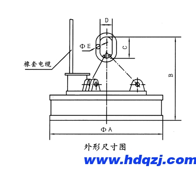 MW5高溫型吊運廢鋼用起重電磁鐵